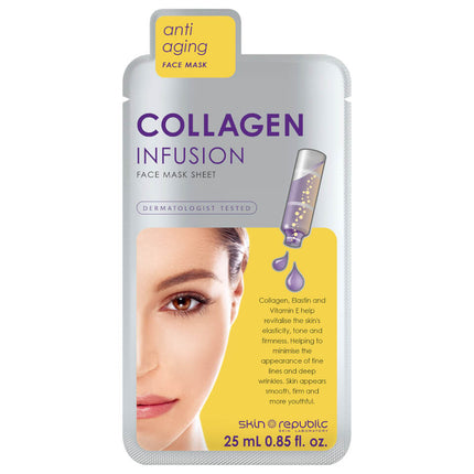 Skin Republic Collagen Infusion Face Mask (10) - OhYouLuckyDuck.com.au