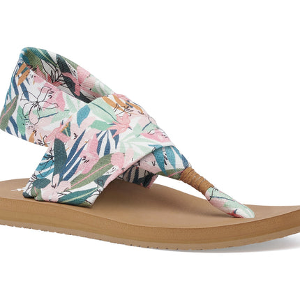 Sanuk Women's Sling St Tropical Pink Green