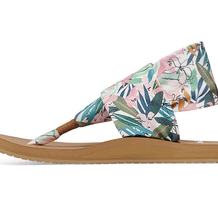Sanuk Women's Sling St Tropical Pink Green