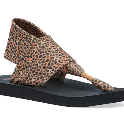 Sanuk Women's Sling St Cheetah Tan Multi