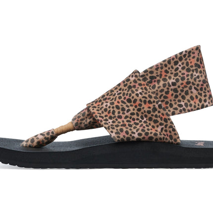 Sanuk Women's Sling St Cheetah Tan Multi