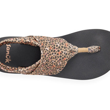 Sanuk Women's Sling St Cheetah Tan Multi