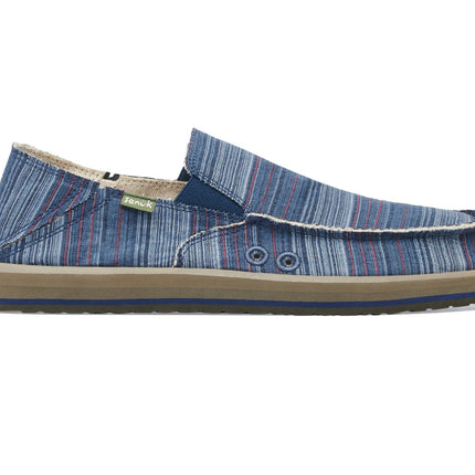 Sanuk Men's Vagabond St Funk Indigo Stripe