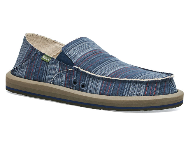 Sanuk Men's Vagabond St Funk Indigo Stripe