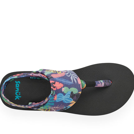 Sanuk Women's Sling St Tropical Jaguar Black Multi