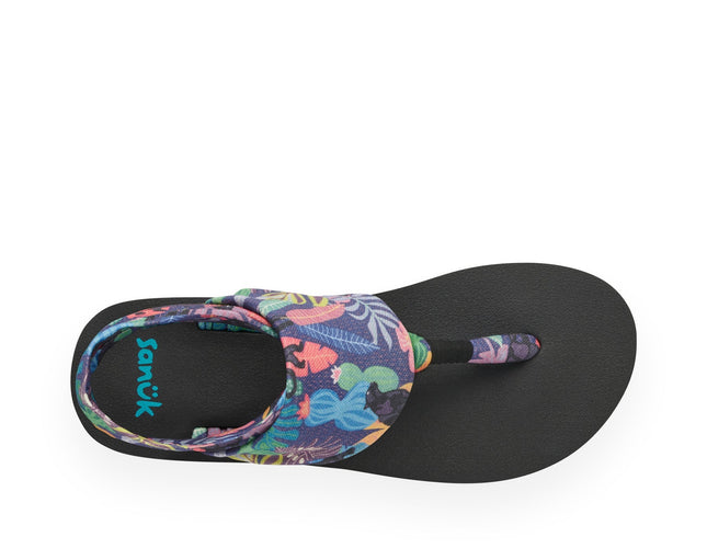 Sanuk Women's Sling St Tropical Jaguar Black Multi