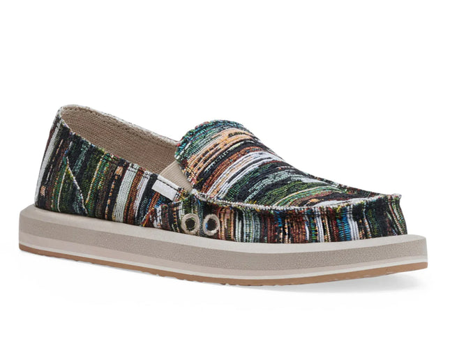 Sanuk Women's Donna St Grandma's Couch Black Multi