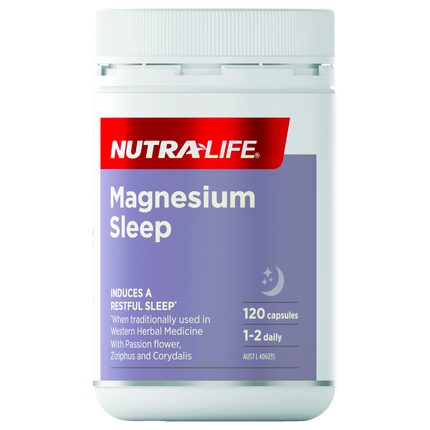Nutra-Life Magnesium Sleep 120 Capsules - OhYouLuckyDuck.com.au