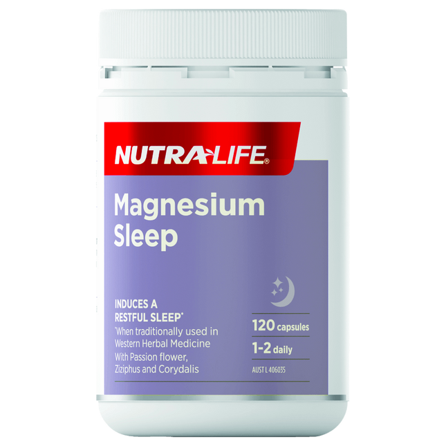 Nutra-Life Magnesium Sleep 120 Capsules - OhYouLuckyDuck.com.au