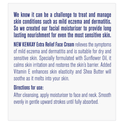 Kenkay Extra Relief Face Cream 100g - OhYouLuckyDuck.com.au