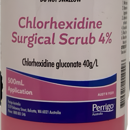 Chlorhex Surgical Scrub 4 Percent 500Ml