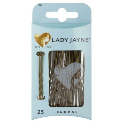 Lady Jayne Hair Pins Brown 25 Pack - OhYouLuckyDuck.com.au