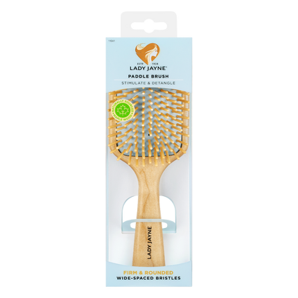 Lady Jayne Paddle Brush Stimulate & Detangle Soothe Wide Spaced Bristles - OhYouLuckyDuck.com.au
