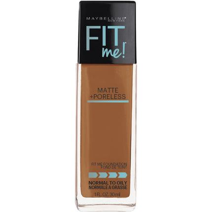Maybelline Fit Me Foundation Matte & Pore 338 Spicy Brown - OhYouLuckyDuck.com.au