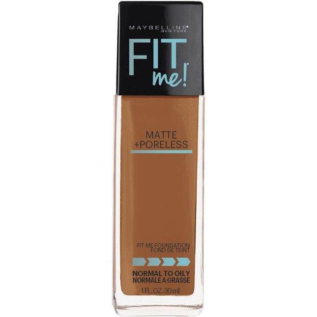 Maybelline Fit Me Foundation Matte & Pore 338 Spicy Brown - OhYouLuckyDuck.com.au