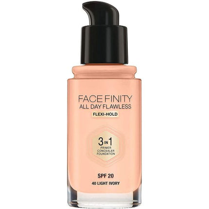 Max Factor Facefinity All Day Flawless 3-In-1 Foundation 40 Ivory - OhYouLuckyDuck.com.au