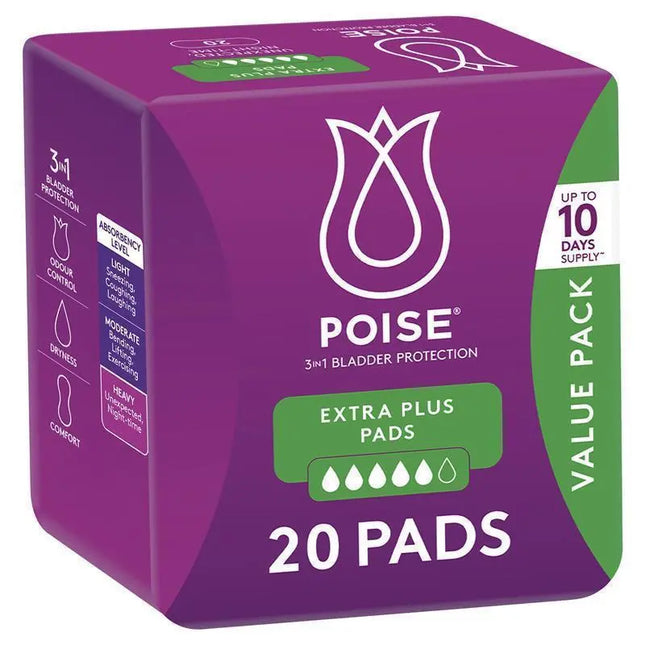 Poise Pad Extra Plus 20