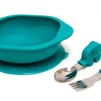 Marcus & Marcus Toddler Mealtime Set Ollie Elephant Green