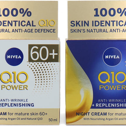 Nivea Q10 Power Anti-Wrinkle & Replenishing Day Cream and Night Cream (Set of 2)