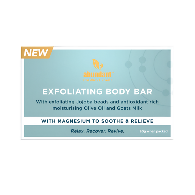 Abundant Magnesium Exfoliating Body Bar 90g