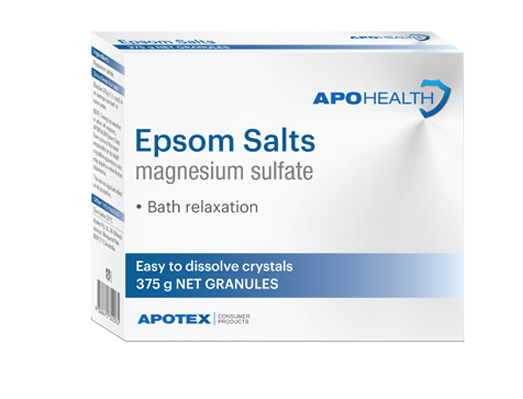 Apohealth Magnesium Sulfate Epsom Salts 375g - OhYouLuckyDuck.com.au