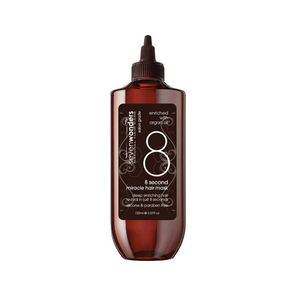 Seven Wonders Natural Hair Care 8 Second Miracle Hair Mask Enriched with Argan Oil 150ml - OhYouLuckyDuck.com.au