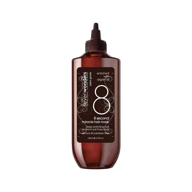 Seven Wonders Natural Hair Care 8 Second Miracle Hair Mask Enriched with Argan Oil 150ml - OhYouLuckyDuck.com.au