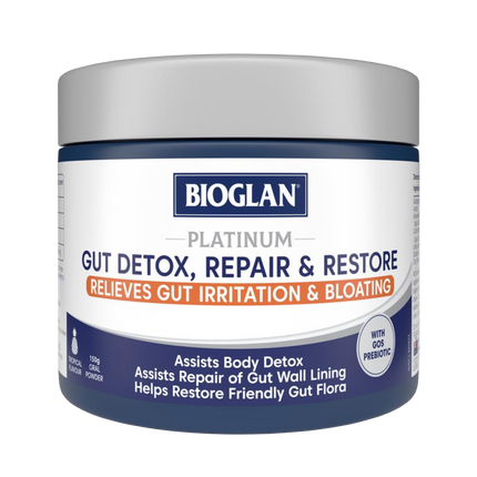 Bioglan Platinum Gut Detox Repair & Restore Oral Powder 150g Tropical Flavour