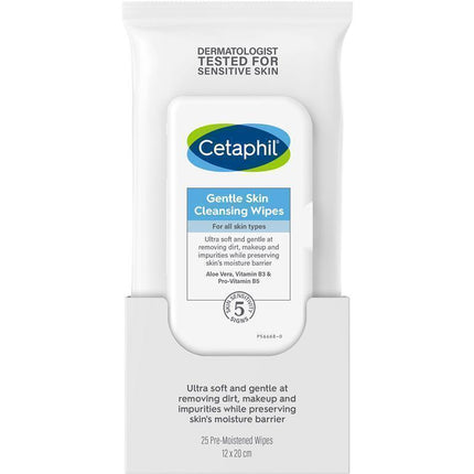 Cetaphil Gentle Skin Cleansing Wipes 25pk - OhYouLuckyDuck.com.au