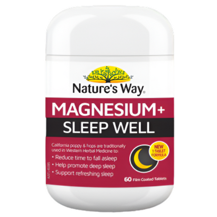 Nature’s Way Magnesium + Sleep Well 60 Tablets