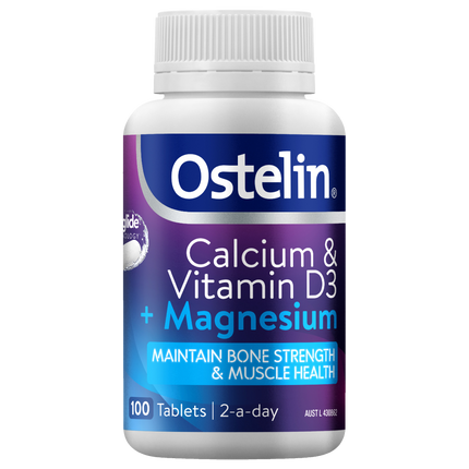 Ostelin Calcium & Vitamin D3 + Magnesium 100 Tablets