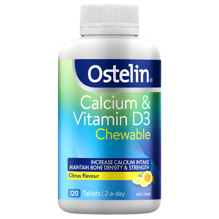 Ostelin Cal & Vitamin D3 Chewable Tabs 120