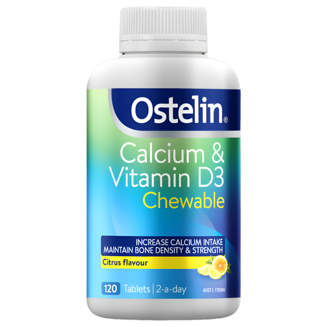 Ostelin Cal & Vitamin D3 Chewable Tabs 120