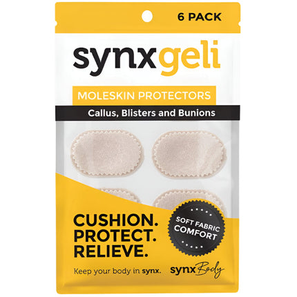 Synxbody Synxgeli Moleskin Protectors For Callus & Blisters 6PK