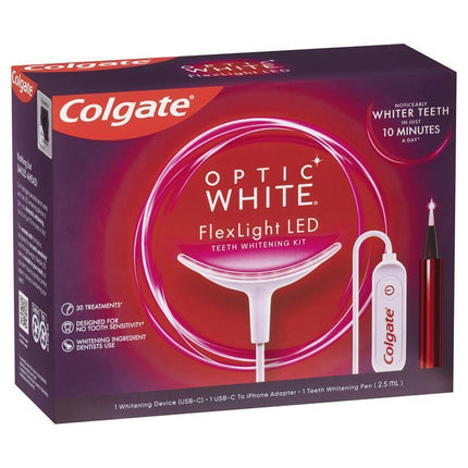 Colgate Optic White LED Flex Light Teeth Whitening - OhYouLuckyDuck.com.au
