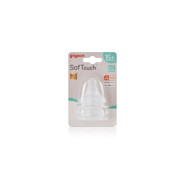Pigeon Softouch 3 Nipple Blister LLL 2PK