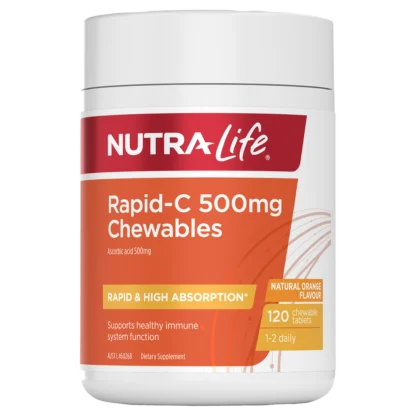 Nutra-Life Rapid-C 500Mg Chewables 120 Chewable Tablets