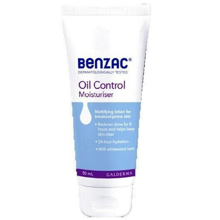 Benzac Oil Control Moisturiser 50mL - OhYouLuckyDuck.com.au