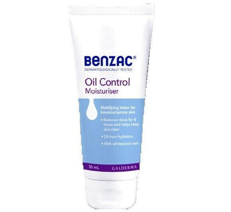 Benzac Oil Control Moisturiser 50mL - OhYouLuckyDuck.com.au