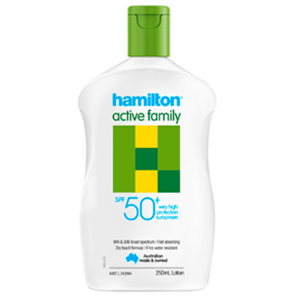 Hamilton Sun Active Family Lotion SPF 50+ - 250ml - OhYouLuckyDuck.com.au
