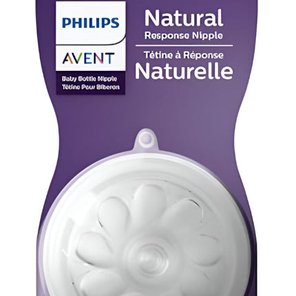 Philips Avent Natural Response Teats 1 month+ Flow 3 2 Pack