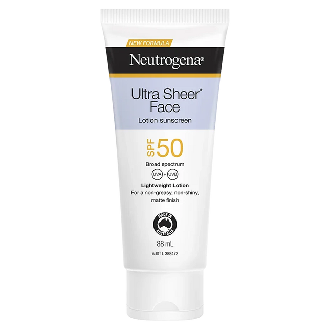 Neutrogena Ultra Sheer Face Sunscreen Lotion SPF 50 Plus 88ML