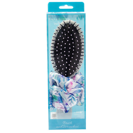 Lulu Grace Tropical Breeze 2 Piece Brush & Scrunchie Set - OhYouLuckyDuck.com.au