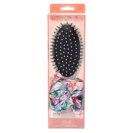 Lulu Grace Tropical Paradise 2 Piece Brush & Scrunchie Set