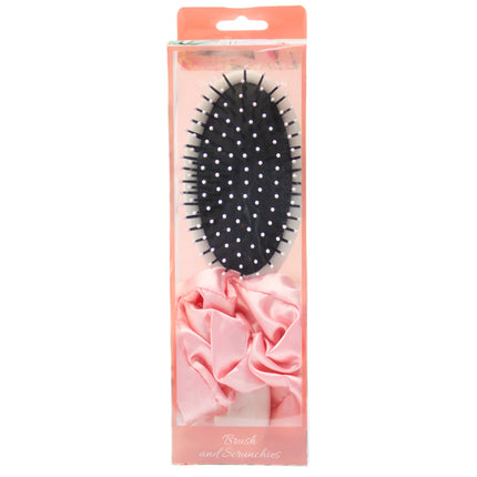 Lulu Grace Brush & Scrunchie Set Pink