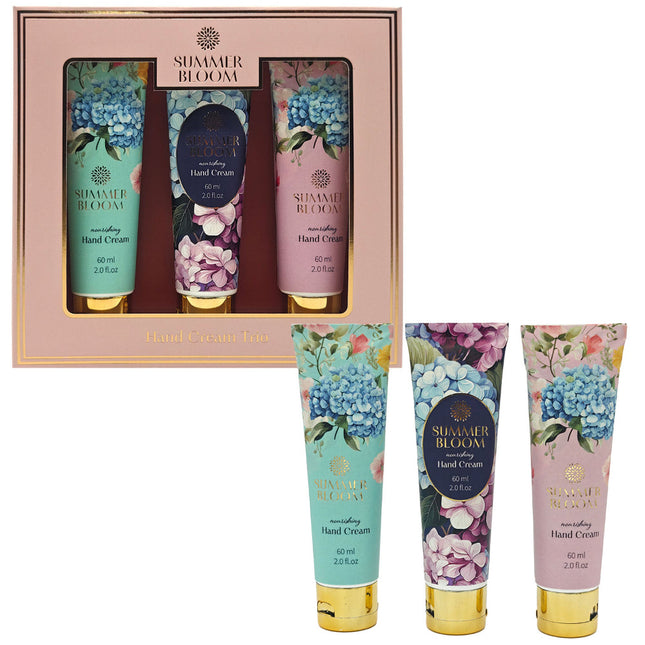 Summer Bloom Hand Cream Trio Gift Set 3 X 60ML