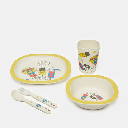 Pilbeam Leo the Lion Yellow 5 Piece Breakfast Set