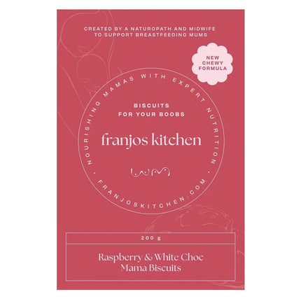 Franjos Kitchen Raspberry And White Chocolate Lactation Biscuits 200G