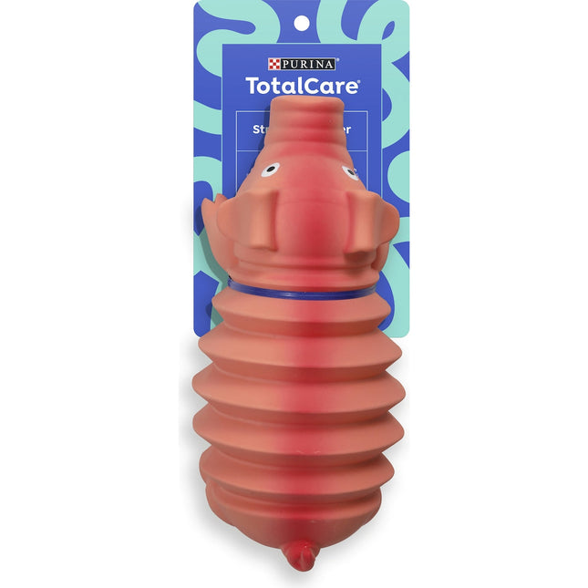Purina Total Care Stretchy Grunter Interactive Squeaky Tug Dog Toy
