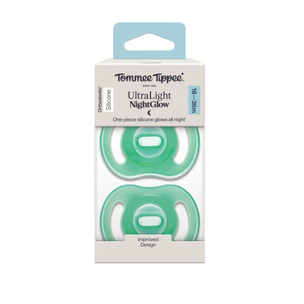 Tommee Tippee Ultra Light Night Soother for Toddlers 18 to 36 Months